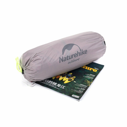 Палатка Naturehike Сloud up 2 20D NH17T001-T двухместная с ковриком, серая, 6927595724668