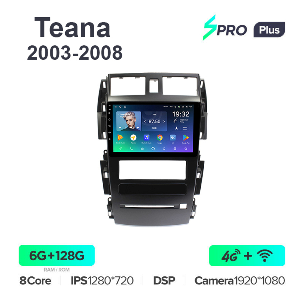 Teyes SPRO Plus 9"для Nissan Teana 2003-2008