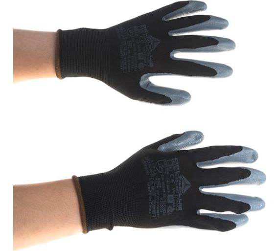 Перчатки полиэстеровые с нитриловым покрытием VE712 Delta Plus VE712GR08