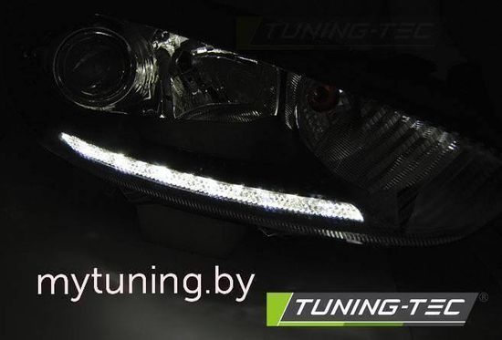 Передние фары True DRL для Ford Fiesta VII (13-16) Chrome