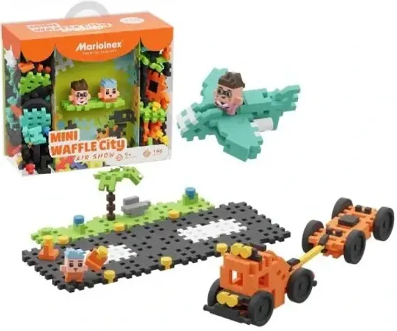 Конструктор Marioinex Mini Waffle City Авиашоу 148 деталей