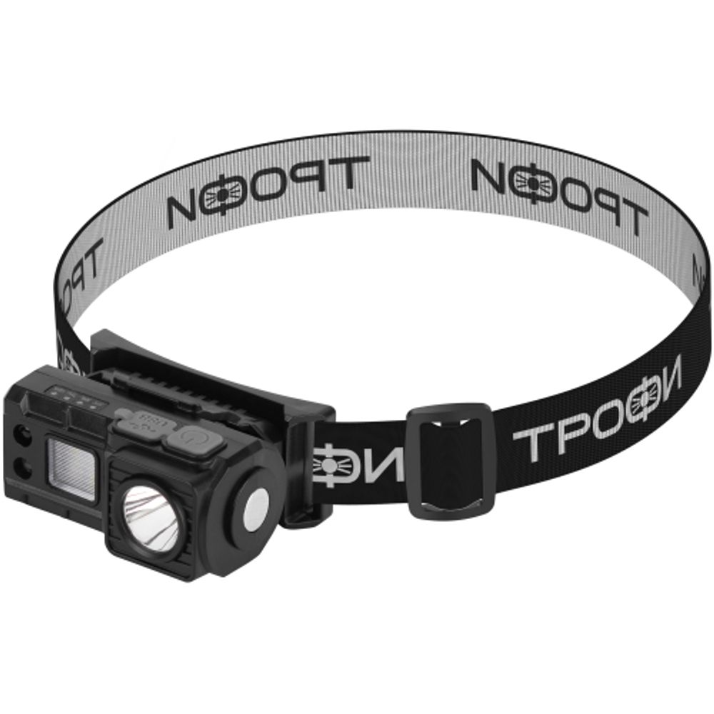 Фонарь налобный светодиодный Трофи GA-102 аккумуляторный 3 Bт сенсорное управление магнит клипса 5 режимов | Другие бренды