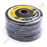 Круг лепестковый для шлифования по нержавеющей стали FTL Ergo 27 цирконий 125 х 22,2 мм P120