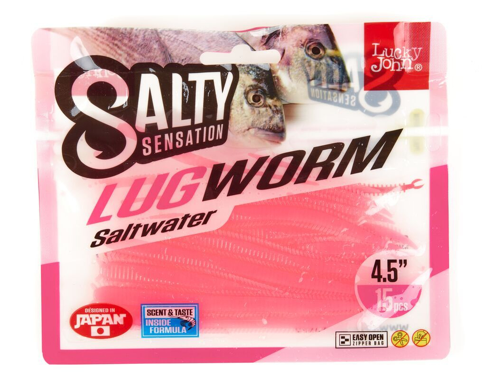 Черви съедоб. искусст. LJ Salty Sensation LUGWORM 4.5in (11,40)/F05 15шт.