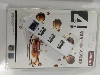 USB HUB 4 порта HX-4-480 с выключателем упаковка блистер.