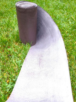 Покрытие для садовых дорожек из резино-пластика 3 мм (2,8мм), ширина 33 см (коричневый)