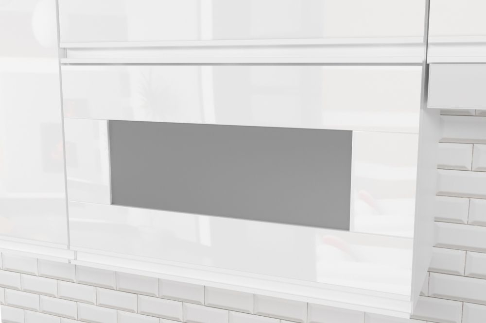 Кухонный гарнитур Антика базис 2400 мм (Белый глянец/Дуб браун, Аламбра темная)