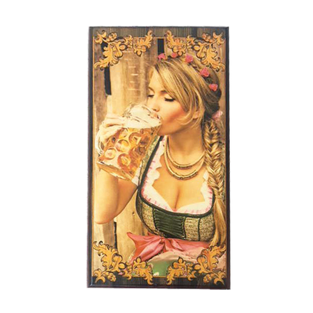 Саввина Нарды с рисунком на доске Любителям пива