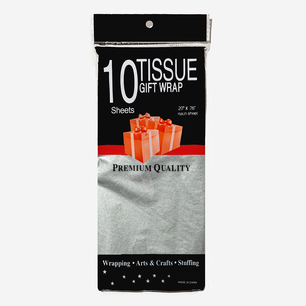 Тишью "Серебряная блестящая", 500*680мм