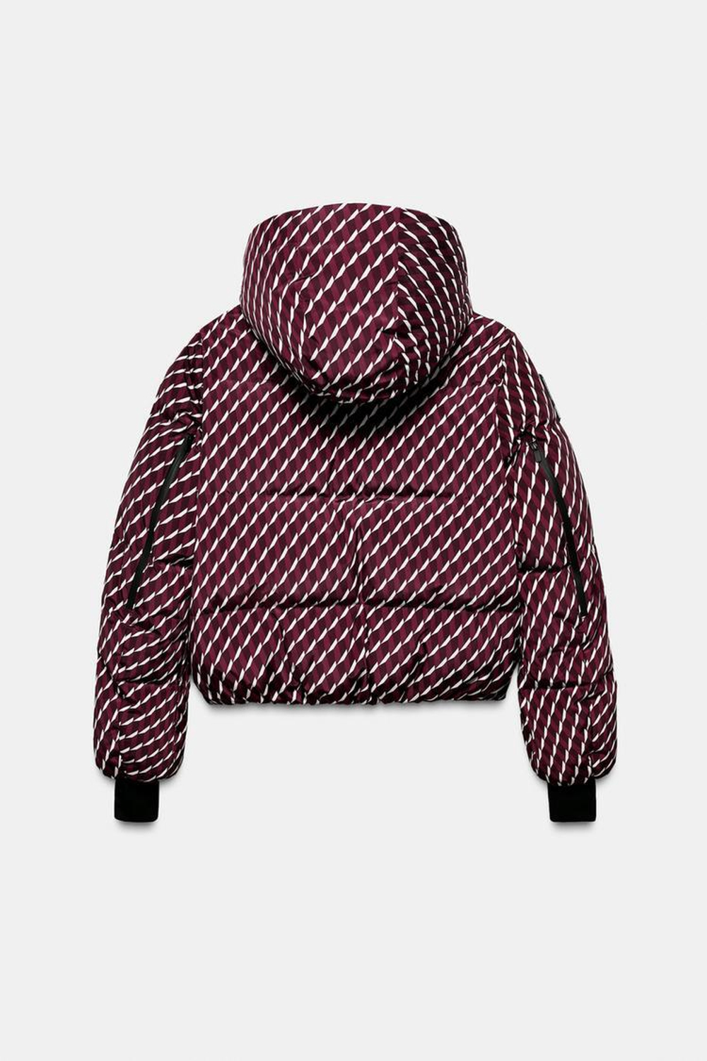 ZARA ВОДОНЕПРОНИЦАЕМАЯ КУРТКА, БУРГУНДИ