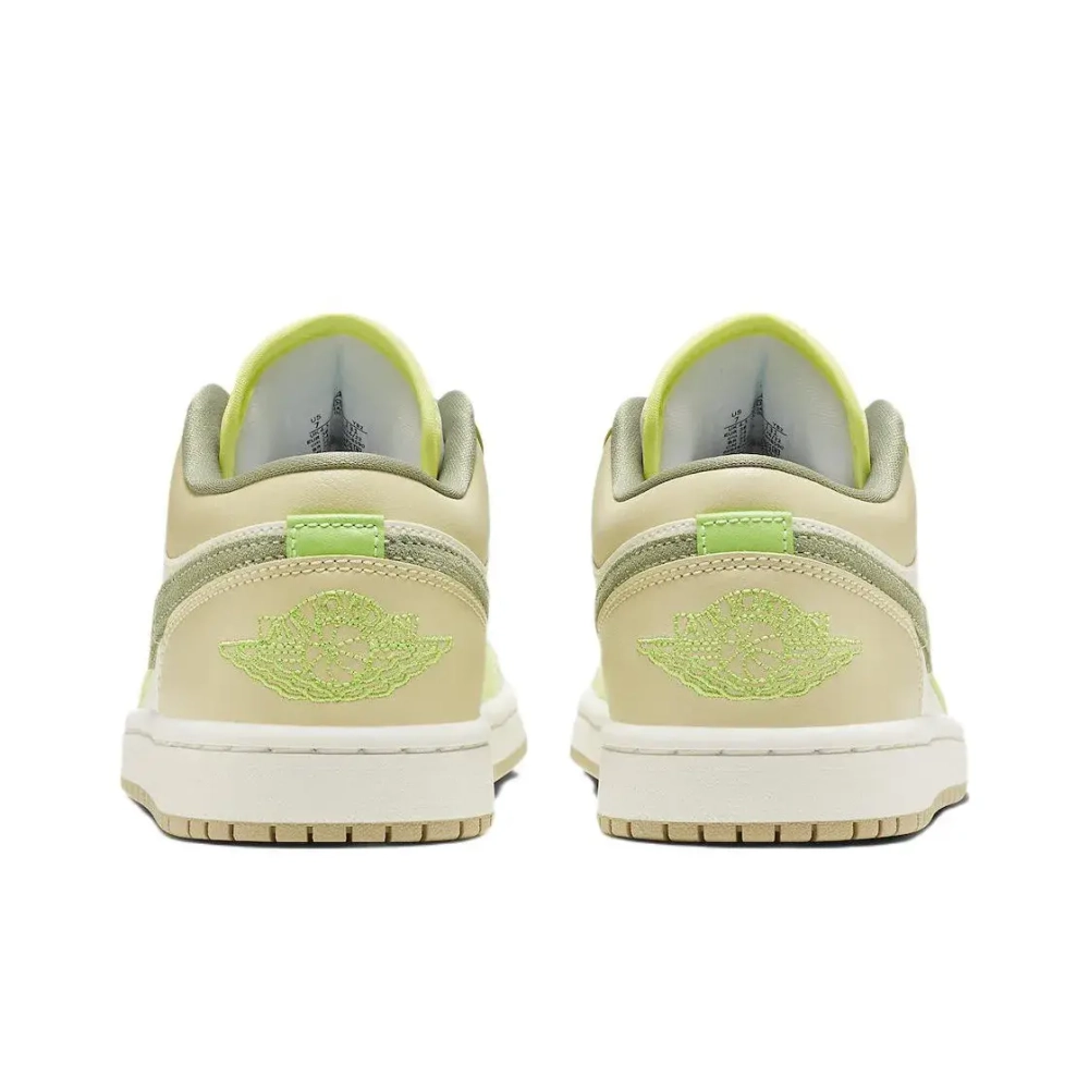 Женские кроссовки Air Jordan 1 Low 'Sail Oil Green Light Lemon' FD9906-131