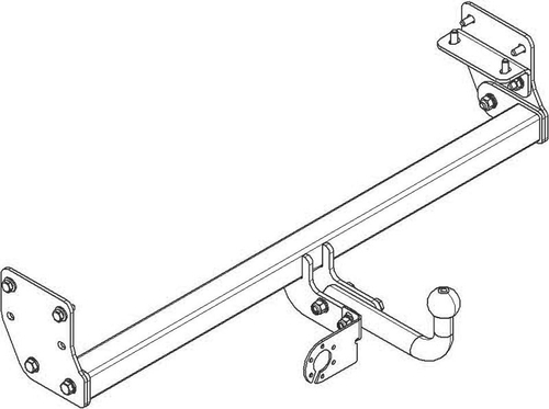 Фаркоп на KIA PICANTO (2011) (без электрики, паспорт/сертификат в комплекте) Автос.KI 23