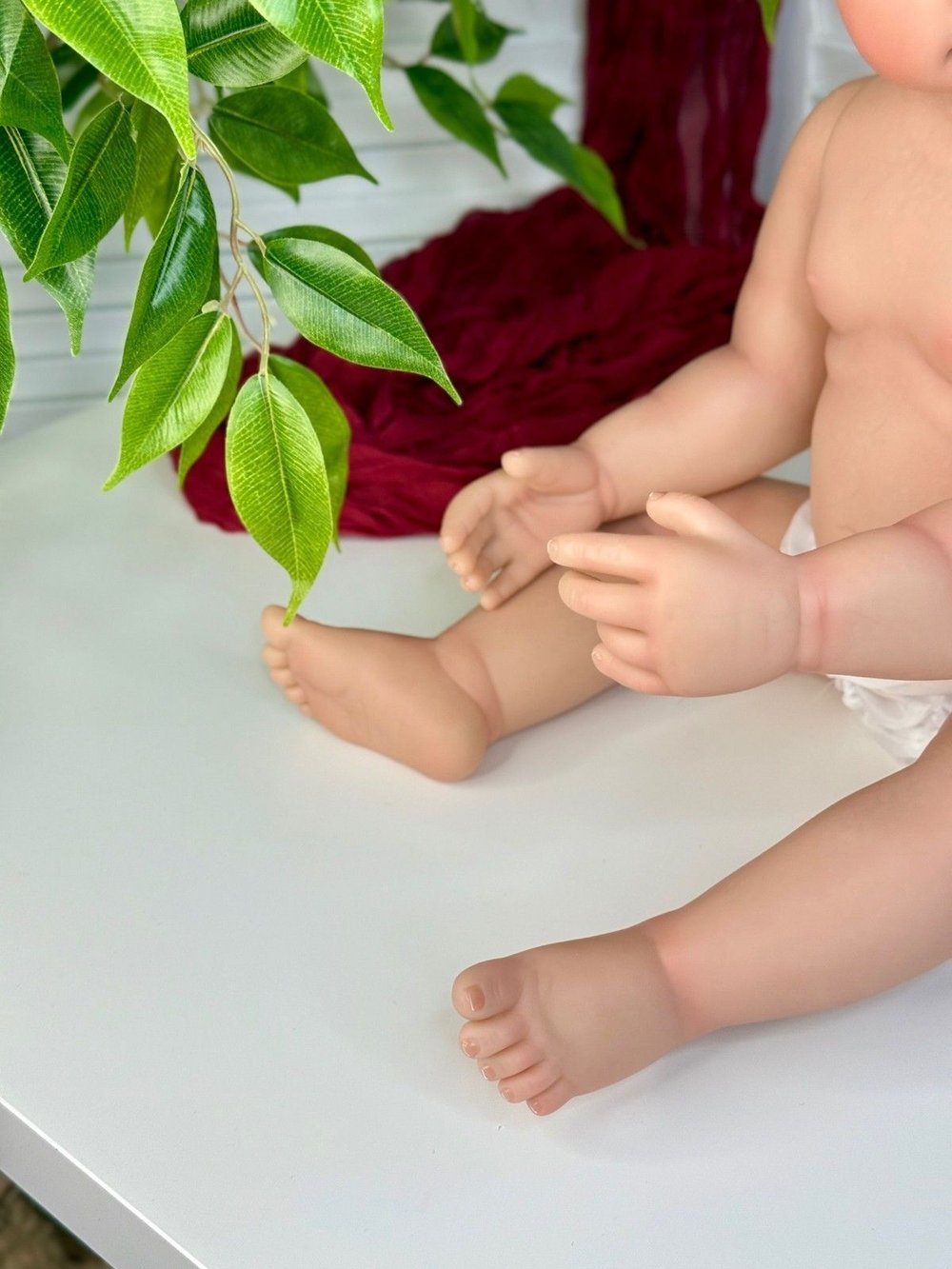 Кукла Реборн виниловая 55см без одежды (FA-040W)