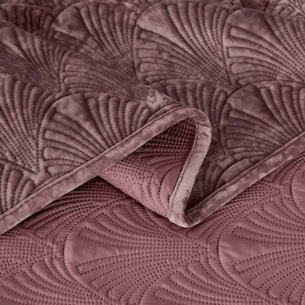 Покрывало 240x260 Sofi De MarkO Розалин пепельно-розовое