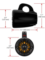 Комплект акустики подвесн. 4 колонки 4" с RGB + усилитель 4*94W