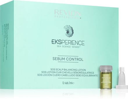Revlon Professional Eksperience Sebum Control - уход за жирными волосами и кожей головы /   12x7  ml  / GTIN 8432225098449