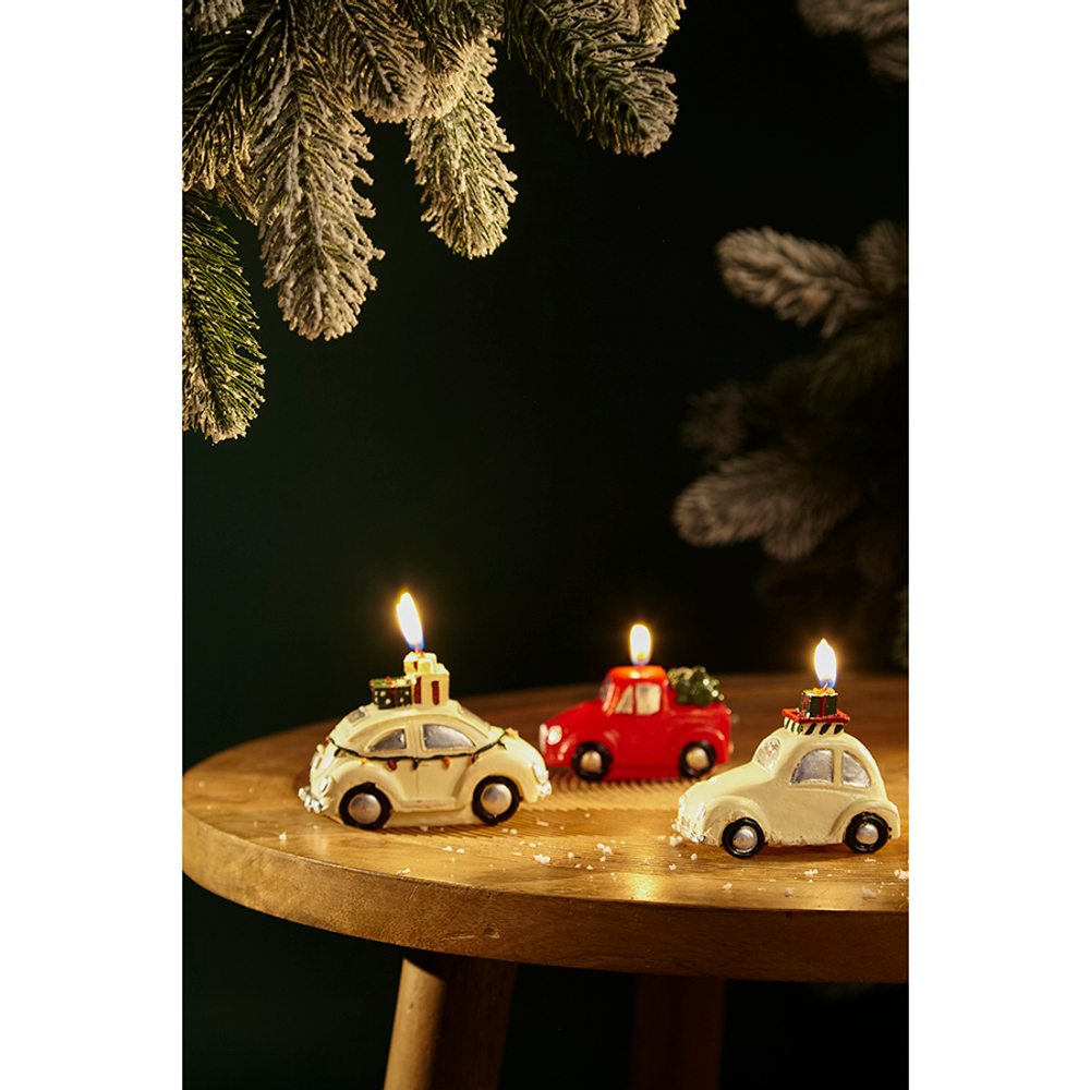 Набор декоративных свечей magic drive из коллекции new year essential, 3 шт.