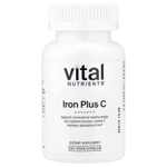 Vital Nutrients, Iron Plus C, 100 веганских капсул