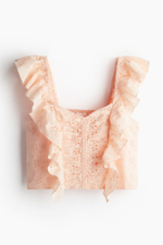 Укороченная блузка broderie anglaise