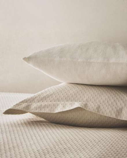 Zara Home наволочка декоративная из хлопка, бежевый · 1163/007