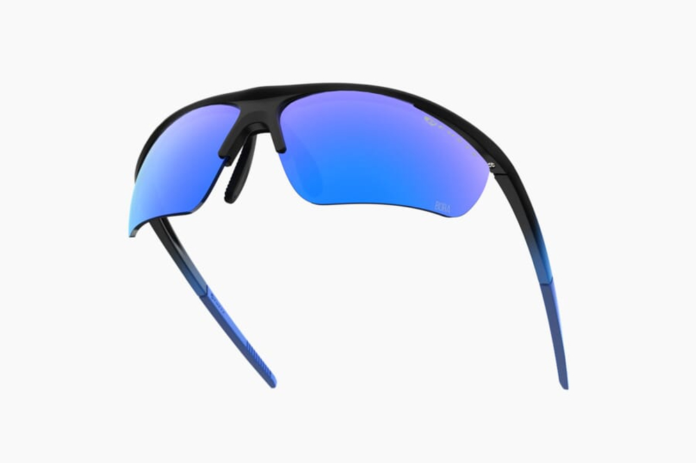 Спортивные очки с диоптриями Demetz Relief M / Matte Black / Matte Blue Brown with Blue Mirror Cat.3