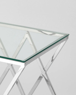 Журнальный стол 55*55 ИНСИГНИЯ серебро