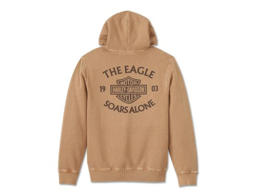 Толстовка Eagle Soars Alone Slub Hoodie Tannin Harley-Davidson