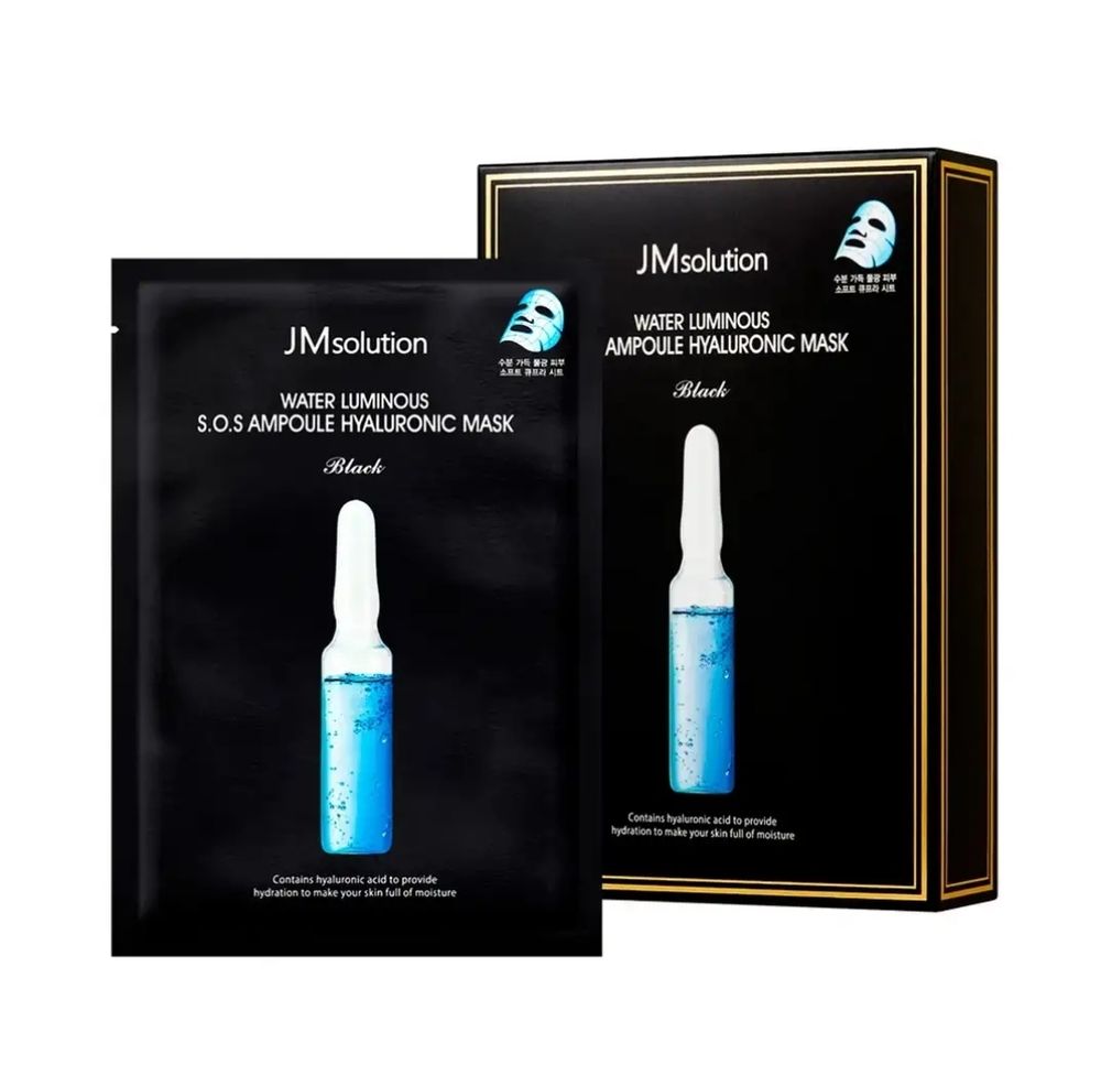 Маска тканевая ультратонкая с гиалуроновой кислотой JMsolution S.O.S. ampoule hyaluronic mask, 30 мл