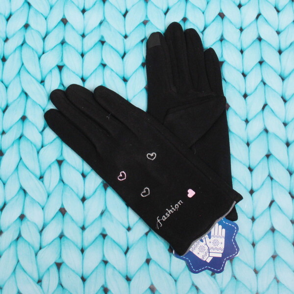 Перчатки женские «Manhattan», классика, утепленные иск. мех, микс 5 цветов, размер универсальный 23*8,5см.