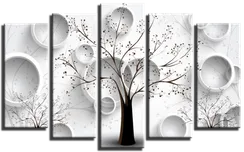 Модульная картина "Абстракция. Дерево"