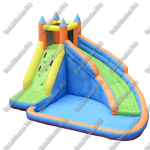 Коммерческий надувной батут "Яркий замок"  4*3*2,2 м