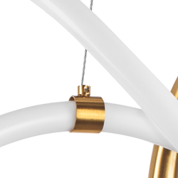 637063 Люстра CORINTO 30W LED 2680LM ЗОЛОТО 3000K IP20