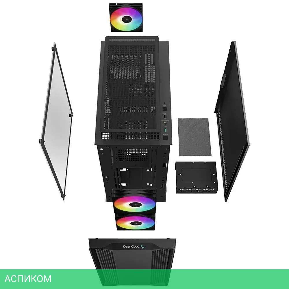 Корпус DeepCool CC360 ARGB с PF650 (R-CC360BK-PF650-R-1)