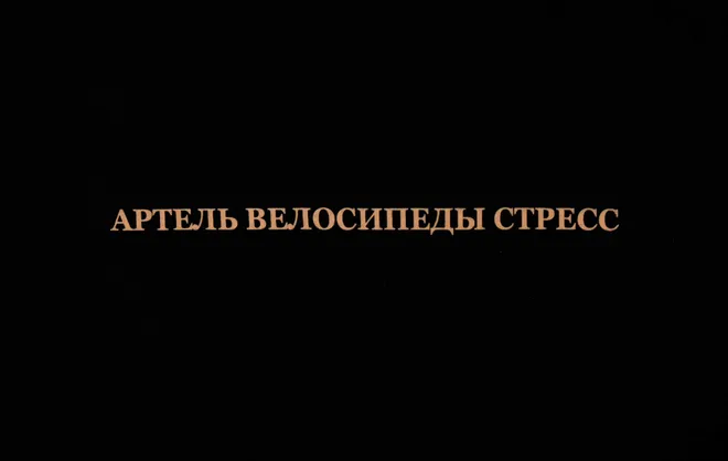 Футболка Артель Велосипеды Стресс "Манифест"