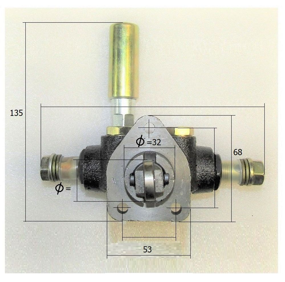 Насос ручной подкачки топлива SDEC SC13G420D2;TDS 280 6LT (фланец 53х68 мм,правый )/Hand Primer pump SR/KF 2205.5-305; SP/KF 2405,DYM202102285-305 ,6
