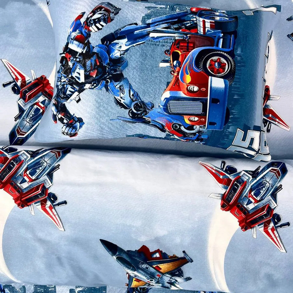 Бязь &quot;Трансформеры&quot; | ш.220 см | 125 г/м² | хлопок-100%