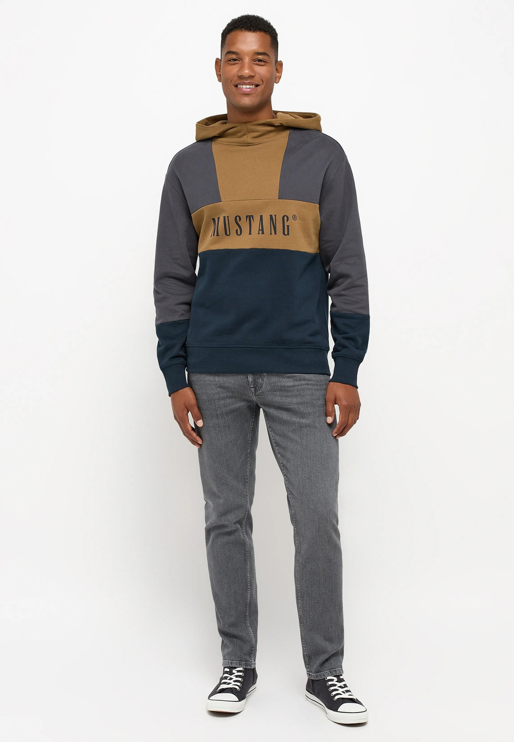 Толстовка мужская MUSTANG Style Bennet Color Block