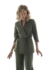 Костюм блуза на запах и брюки Balance