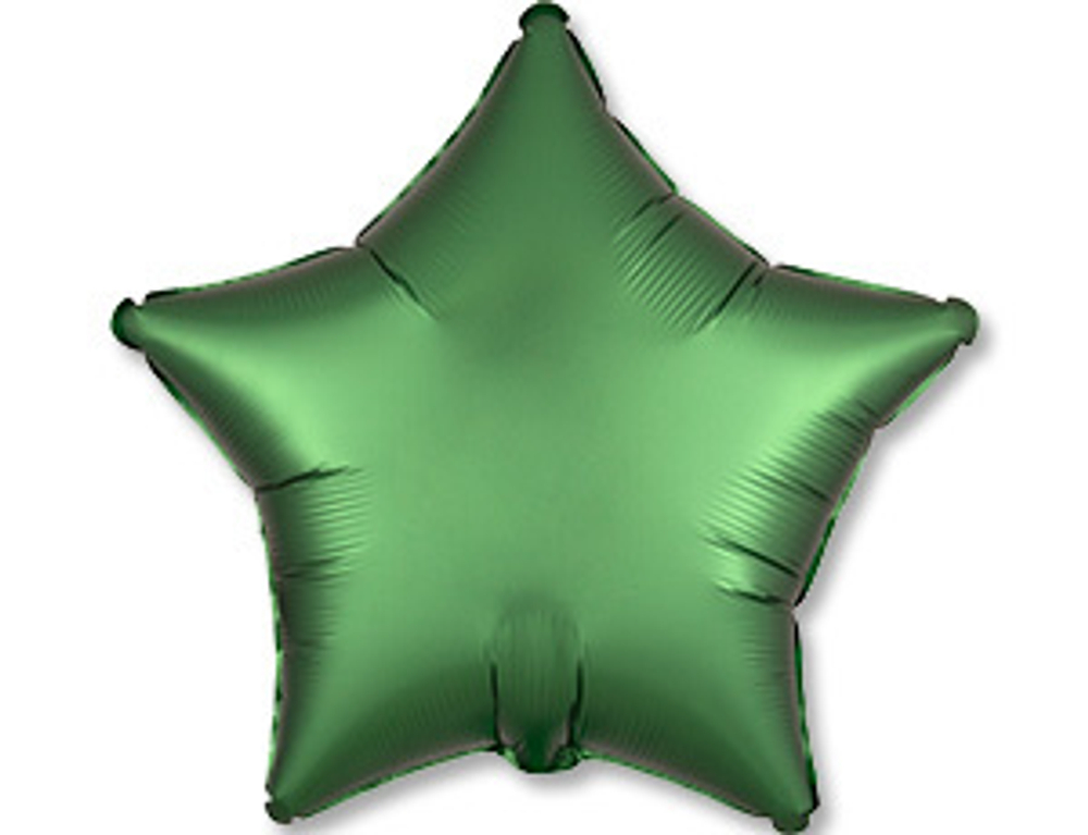 А 19"/48 см, Звезда, Сатин, Изумрудный (Emerald), 1 шт