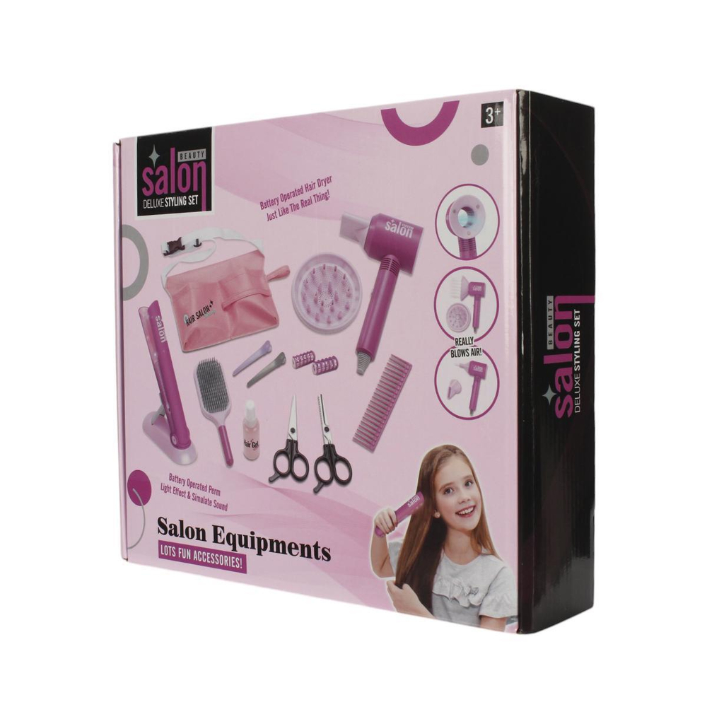 Набор парикмахера "Модная девчонка" с сумочкой, звук, ветер, на бат. (Арт. 2405968)