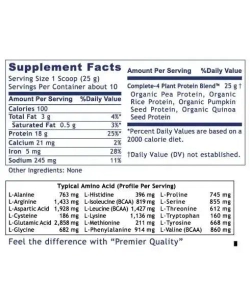 Plant Protein Powder 260 г Premier Research Labs