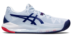 Женские Кроссовки теннисные Asics Gel-Resolution 8 Clay - soft sky/dive blue