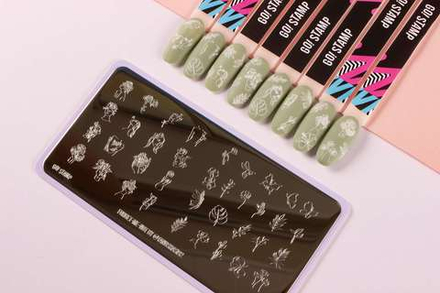 Пластина для стемпинга Go! Stamp 33 Forget-me-not by @tanushasi92