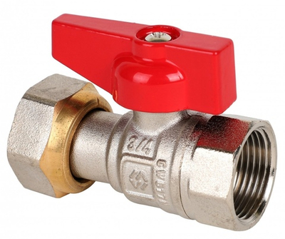 Кран шаровый с накидной гайкой 1/2" Вн./Вн. Premium прямой MVI