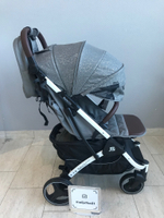 Коляска прогулочная Babalo 2024 Снег текстиль на белой раме