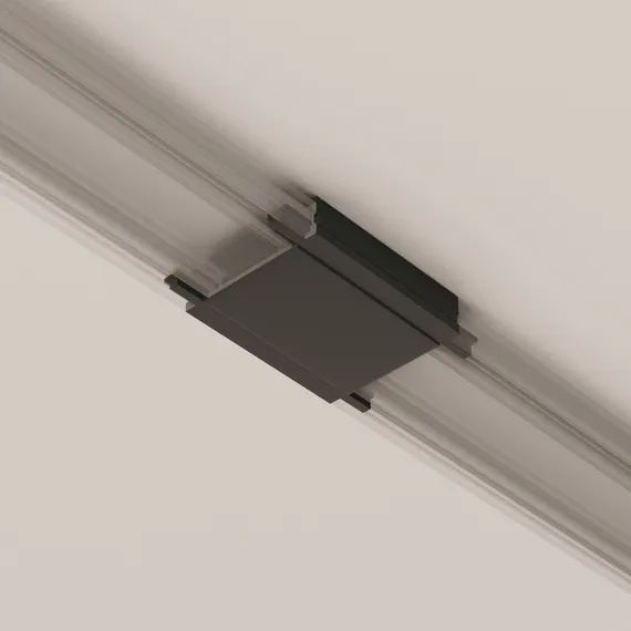 Коннектор питания прямой Radity черный Technical tra084c-11b