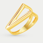 Кольцо женское из желтого золота 585 пробы без вставок (арт. К40018522)