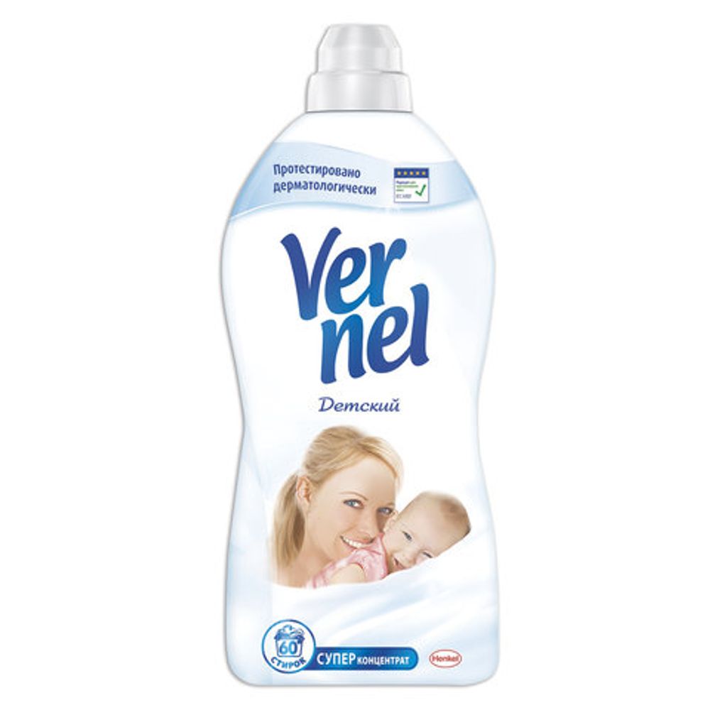 Кондиционер-ополаскиватель для белья 1,82 л VERNEL "Детский", концентрат, 2202906