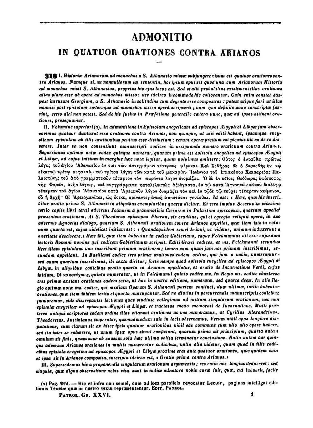 Patrologia graeca. Tomus 26 | J.P. Migne