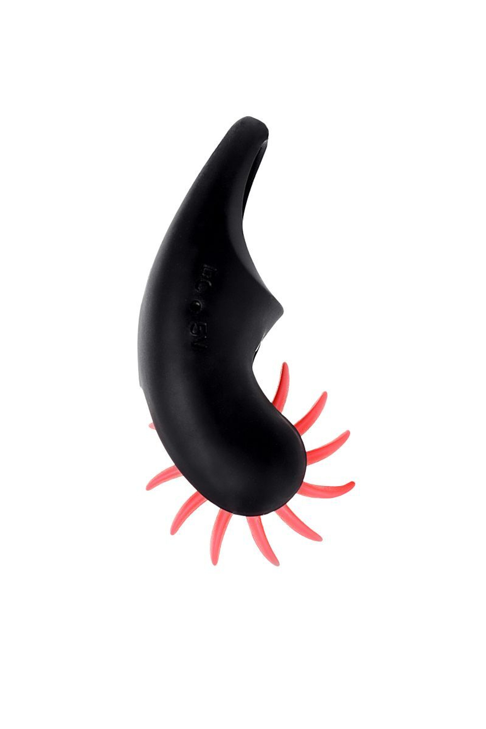 Чёрно-красное эрекционное виброкольцо Erotist (Цвет: черный с красным)